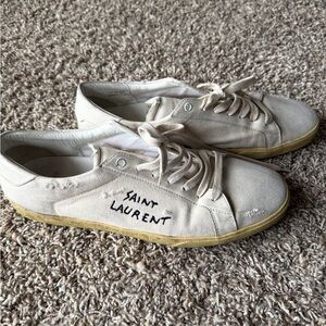 Saint Laurent Cream Casual Sneakers